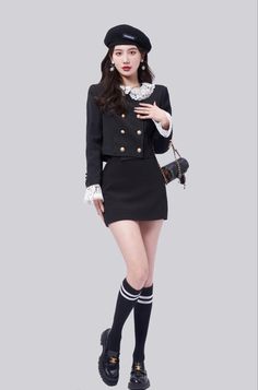 Cute Asian Outfits, School Uniform Fashion, Pose Fotografi, Paris Outfits, Princess Outfits, Pinterest Outfits, Looks Chic, Kpop Fashion Outfits