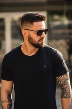 Men Beard Style, Fade Haircut With Beard, Boy Haircut Ideas, Faded Beard Styles, Short Long Hair, Young Men Haircuts, Stylish Mens Haircuts