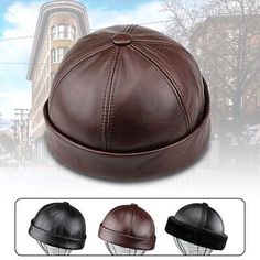 Sailor Cap, Brimless Hat, Men Stuff, Round Hat, Leather Hat, Tactical Clothing, Winter Cap, Casual Cap, Hat Beanie