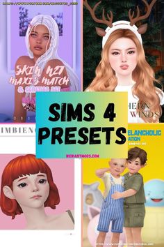 sims 4 presets collage Upper Lip, Ts4 Cc