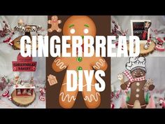 gingerbread diys are featured in this collage