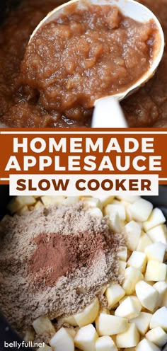 homemade applesauce and slow cooker recipe