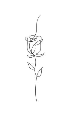 Tattoo Ideas One Line Tattoo, Istoria Artei, Small Pretty Tattoos, Single Line Drawing, Classy Tattoos, Discreet Tattoos, Line Art Design, Subtle Tattoos