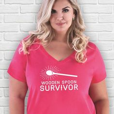 Wooden Spoon Survivor Plus Size Shirt, funny t-shirt, curvy, sarcasm, funny tshirt, funny siblings shirt, gift for sister