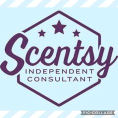 the logo for scenty independent consulting, which is located on top of a blue background