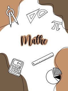 the word matric surrounded by doodles and pencils on a white background with brown lettering