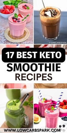 Want easy keto smoothie recipes for breakfast? You're in the right spot! These 17 recipes are perfect for keeping you full and healthy. Traditional smoothies often have fruit and sweeteners like honey, but ours focus on filling ingredients without the carbs. Say goodbye to high-sugar options and hello to delicious, low-carb smoothies to start your day right! Keto Fruit Smoothie Recipes, Low Carb Fruit Smoothie, Keto Juicing Recipes, Keto Fruit Smoothie, Keto Smoothie Recipes Breakfast, Keto Juicing, Ninja Smoothie Recipes, Smoothie Recipes For Breakfast, Low Carb Smoothie