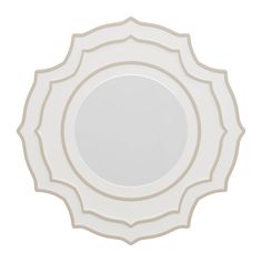 an empty white plate on a white background