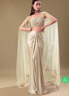 Fashion: #fashion, #style, #outfitinspiration, #beauty Traditional Bollywood Outfits, Sangeet Designer Outfit, Western Sangeet Outfits Women, Indo Western Outfits Ideas For Diwali, Corset Indo Western Outfit, Guest Wedding Dress Indian, Guest Dress For Indian Wedding, Stylish Drapes Outfit, Shrug For Lehenga