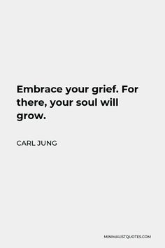 a quote on embrace your gift for there, your soul will grow by carljung