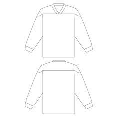 the front and back views of a long - sleeved shirt