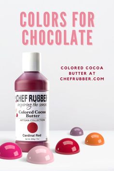 the colors for chocolate are shown in this advertisement