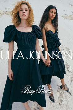 Fête-ready gowns, everyday dresses, and everything in between. Everyday Dresses, Bold Black, Best Dressed, Ulla Johnson, Luxury Women, Black Dresses, Wardrobe Staples, Clothing And Accessories, Nice Dresses