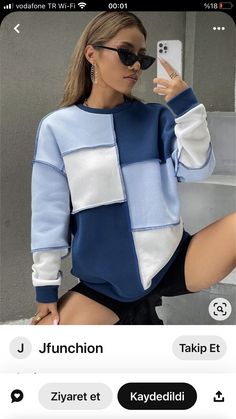 Winter Top, Plaid Pullover, Women Sweatshirts, Cozy Sweaters, Fashion News, Sweatshirts Women, Color Blocking, Winter Outfits, Sweater Dress