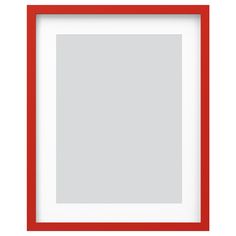 a red frame with a white background