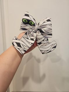 The cutest mummy bows finished on a clip. Made using a thick scuba fabric so it stands tall and isn't flimsy. Halloween Bows, Scuba Fabric, Bow Hair Accessories, Bow Hair, Barrette Clip, Barrettes, Hair Bow, The Cutest, Hair Bows