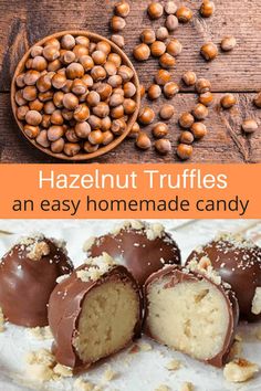 hazelnut truffles are an easy homemade candy