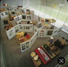 a room filled with lots of different types of furniture