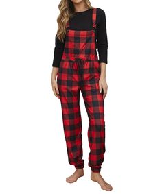 PRICES MAY VARY. Comfy Material: This plaid pajamas set are made of high quality cotton blend, our pajama overalls treat you to pure comfort the minute you slip into them. a pair of buffalo plaid pajama overalls helps you bridge the gap between "perceived effort" and "virtually no effort" to create a look that's equal parts comfort and style. Cute Fashion Design: Women’s pajama overalls features adjustable straps and cinched ankles for optimal cuteness and comfort. Plus, some pairs have a drawst Christmas Loungewear, Buffalo Plaid Pajamas, Plaid Pajama, Perfect Gift For Girlfriend, Holiday Attire, Plaid Pajamas, Cozy Fits, Cozy Outfit, Pajamas Set