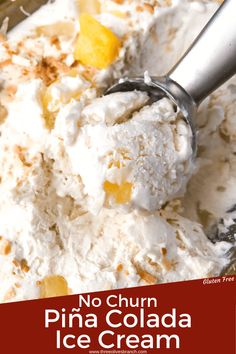 no churn pina colada ice cream recipe