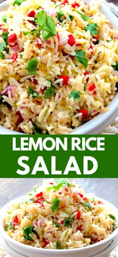 this lemon rice salad is the perfect side dish for any meal