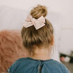 This bow can be worn so many different ways! Behind or in front of a bun, on the side, at the back of a half-up-do or even as a headband on our one size fits all nylon bands.HIGHEST QUALITY >> Our headbands are made with the highest quality materials. The nylon will not get "runs" like others being sold. The soft stretch nylon also makes it super comfortable! Bows are also stitched in place so they will never fall apart.**PLEASE NOTE** all Canadian orders are shipped via non-tracked letter Pigtail Hair Bows, Navy Hair, Toddler Headband, Toddler Hair Bows, Toddler Hair Clips, Pigtail Hairstyles, Baby Hair Accessories, Toddler Headbands, Black Headband