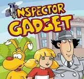 an image of a cartoon character that is in front of a building with the caption inspector gadget