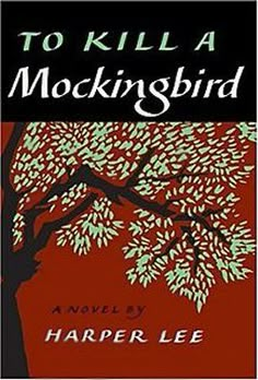 the cover of to kill a mockingbird by harper lee, with an image of a tree