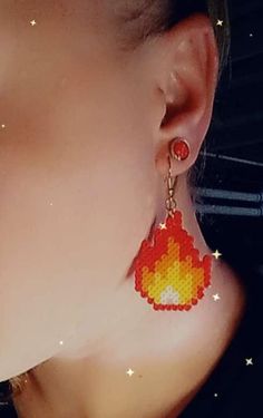 Flame Fire Bonfire Mini Bead Earrings Handmade Colors - Etsy Handmade Earrings Beaded, Grand Rapids Mi, Bead Earrings, Grand Rapids, Earrings Handmade, Beaded Earrings, Christmas Ornaments, Beads, 10 Things