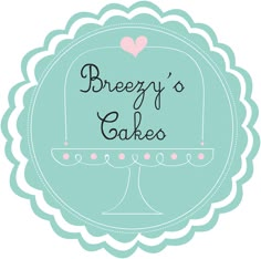 the logo for breezy's cakes