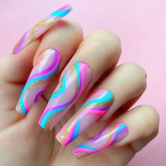 Do It Yourself Nails, Kiara Sky, Gel Polish Nail Art, Fancy Nails Designs, Long Nail Designs, Nail Art Pen, Gel Art, Winter Nail Designs, Fancy Nails