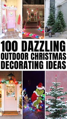 Huge Outdoor Christmas Decorations, Outdoor Tree Christmas Decor, Outdoor Christmas Decorations Theme, Front Porch Decorating Christmas, Christmas Inflatables Outdoor Lawn, Outdoor Christmas Theme Ideas, Christmas Light Displays Outdoor, Outdoor Christmas Theme, Christmas Ideas Wishlist