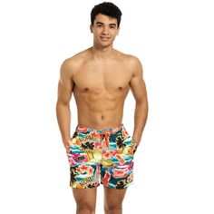 Immerse yourself in tropical vibes with these ultimate summerly shorts, and the sun will start shining in no time. Whether you're a festival addict or going on a holiday to a tropical island, Aloha Hero is all you need to look and feel cool... Tropical Swim Trunks With Built-in Shorts, Tropical Swimwear With Built-in Shorts, Tropical Swimwear With Built-in Shorts For Spring, Tropical Swimwear With Built-in Shorts For Poolside, Bermuda Swim Trunks With Built-in Shorts For Vacation, Summer Swimwear With Built-in Bermuda Shorts, Summer Bermuda Swim Trunks For Vacation, Bermuda Swim Trunks For Summer Vacation, Tropical Swim Trunks With Built-in Shorts For Beach Season