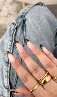 Leopard French Tip Nails Almond, Most Elegant Nails, Fall Season Nails Design, Nail Inspiration New Year, Lepord Nails Acrylic Almond, Nail Inspo Leopard Print, Leopard Design Nails, Lepord Print Nails French, Cheetah French Nails