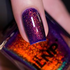 Red Glitter Nail Polish, Ilnp Nail Polish, Galaxy Nail, Boutique Nails, Nail Glam, Magnetic Nail Polish, Fall Nail Polish, Pedicure Ideas