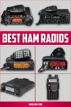 many different types of radio equipment are shown with the words best ham radios on them