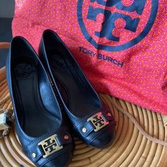 Beautiful Tory Burch Black Wedge Cork Heel Size 7 In Like New Condition. Only Worn Once To Find Out They Were Too Much Of A Heel For Me. Brand: Tory Burch Condition: Like New Cork Heels, Black Wedge, Tory Burch Shoes, Womens Shoes Wedges, Tory Burch, Like New, Wedges, Conditioner, Women Shoes