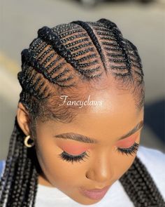 Cornrows Without Extensions Natural, Freehand Hairstyle For Black Women, Cornrow Hairstyle, Cornrows Natural Hair, Short Box Braids Hairstyles, Braided Hairstyles For Black Women Cornrows, Estilo Hijab, Natural Hair Stylists