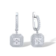 PRICES MAY VARY. ♥Gorgeous Style♥ Delicate square simulated diamonds earrings are wonderful complements for you to attend party, wedding, dating and other occasions, will decorate you charming and gorgeous, stand out in the crowd and giving you a better wearing experience ♥Quality Material♥ Made of fine 925 sterling silver with 14K gold plated added to enhance shine, durable and low irritation, safe and comfortable to wear for a long time, not easy to rust, simple and stylish, enhance your elegance every moment and sh your own style ♥Affordable♥ The beautiful square solitaire simulated diamond dangle earring inlaid with shiny white cubic zirconia, just like a real diamond so eye-catching, but the price is very affordable ♥Special Gift♥ Chic square simulated diamonds dangle earrings are pop Solitaire Princess Cut, Diamonds Earrings, Gorgeous Style, Drop Earrings Gold, Diamond Dangle Earrings, Wedding Elegant, Silver Dangle Earrings, Sterling Silver Dangle Earrings, Sterling Silver Flowers