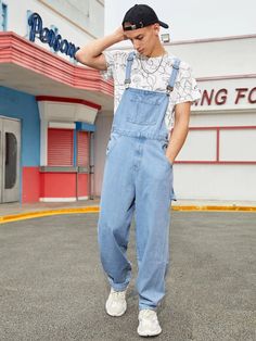 Jean Overall Outfits, Dungaree Outfit, Boys Overalls, Jeans Overall