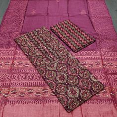 Hand Block Printed Suits, Block Printed Suits, Women Cotton Dress, Boutique Suits, Tie Pattern, Cotton Dress Material