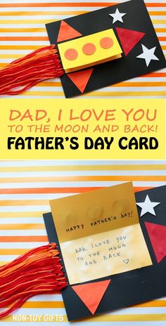 father's day card made out of construction paper