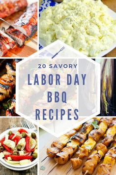 labor day bbq recipes with text overlay