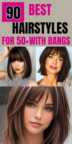 hair style 20225 Women Haircuts With Bangs, Hairstyles For Medium Length Hair With Long Bangs, Medium To Long Hair With Bangs, Women’s Hairstyles 50+, Best Hairstyles With Bangs, Womens Bangs Long Hair, Hairstyles For Medium Length Hair Over 50 Bangs Long Layered, Women’s Hair Styles With Bangs, Long Hair With A Fringe