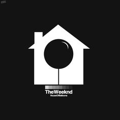 the weeknd logo with a house and a lollipop in it's center