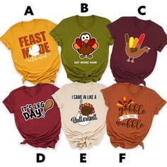 Thanksgiving Turkey Family Matching T Shirt Thanksgiving Tshirts, Family Thanksgiving Shirts, Us Thanksgiving, Gifts 2022, Funny Thanksgiving Shirts, Thanksgiving Tee, Turkey Shirts, Thanksgiving Family, Family Thanksgiving