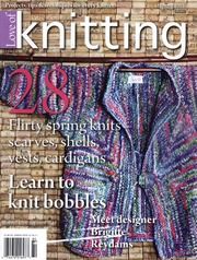 the cover of knitting magazine with an image of a knitted sweater and jacket on it