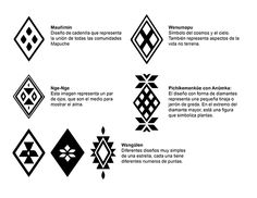 an image of different geometric designs in black and white