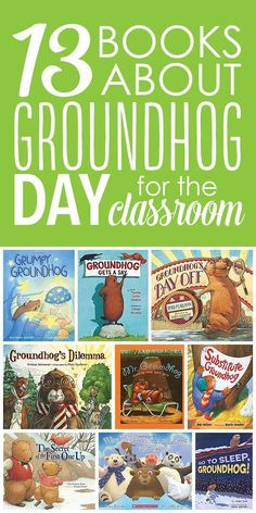 books about groundhog day for the classroom with pictures of groundhogs and other animals