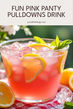 Enjoy the refreshing Pink Panty Pulldowns cocktail, an easy and fun highball drink great for summer parties or a cozy evening. This simple cocktail mixes spirits with mixers for the perfect delightful twist. Pink Panty Pulldown Drink, Pink Whitney Drinks, Fun Cocktails Girl Night, Pink Alcoholic Drinks For A Party, Pink Alcoholic Drinks, Drink For Summer, Iced Tea Cocktails, Collins Cocktail, Vodka Tonic